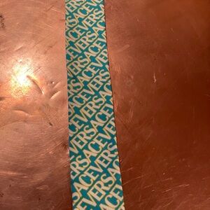 Versace Turquoise, Yellow and White Twilly